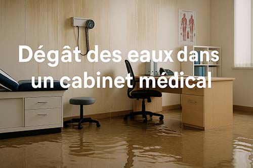 Dégât des eaux dans un cabinet médical